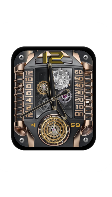 镂空旋转数字指针表盘