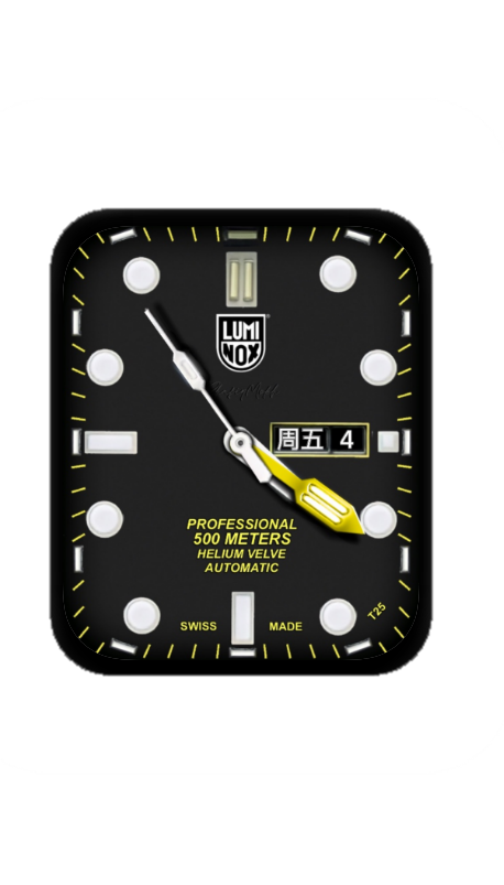 黑色鲁美诺斯(Luminox)指针表盘