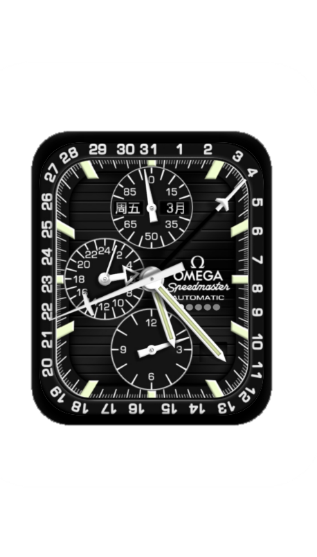 数字指针OMEGA欧米茄表盘