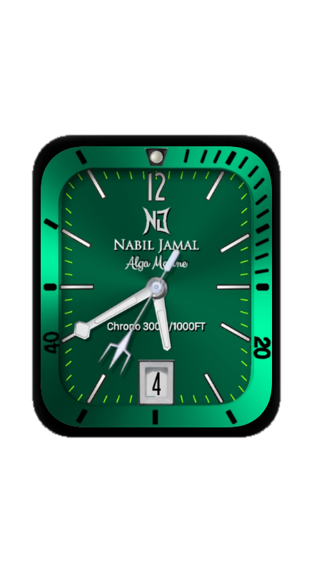 绿色指针数字表盘