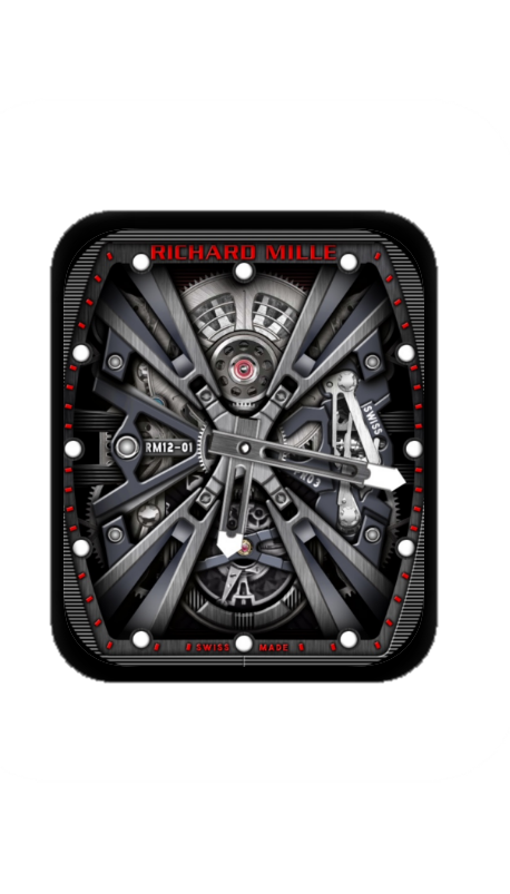 理查德米勒(RICHARD MILLE)镂空机械指针表盘