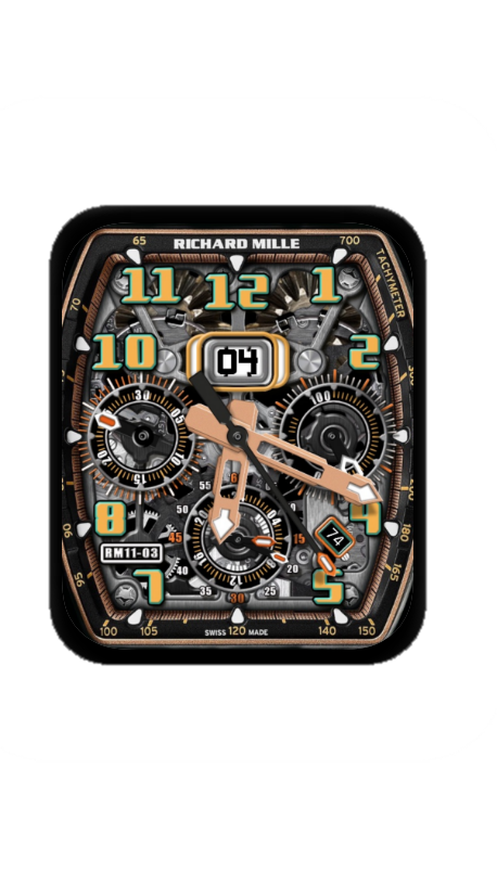 理查德米勒(RICHARD MILLE)镂空机械指针表盘