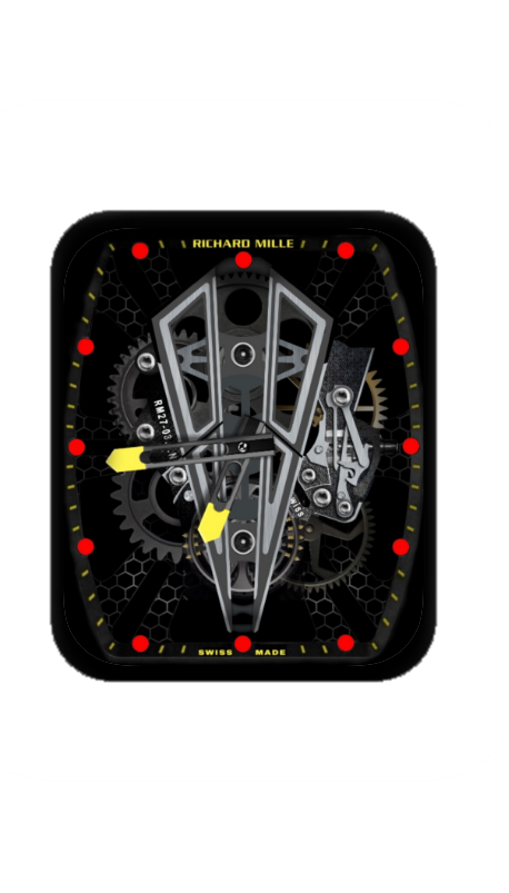 理查德米勒(RICHARD MILLE)镂空机械指针表盘