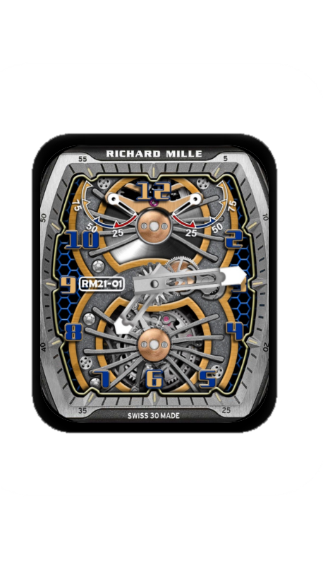 理查德米勒(RICHARD MILLE)镂空机械指针表盘
