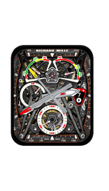理查德米勒(RICHARD MILLE)镂空机械指针表盘