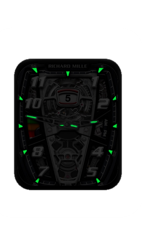 理查德米勒(RICHARD MILLE)镂空机械指针表盘