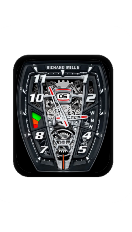 理查德米勒(RICHARD MILLE)镂空机械指针表盘
