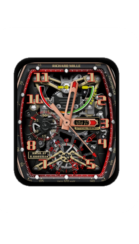 理查德米勒(RICHARD MILLE)镂空机械指针表盘