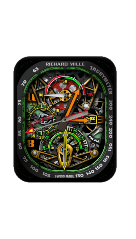 理查德米勒(RICHARD MILLE)镂空机械指针表盘