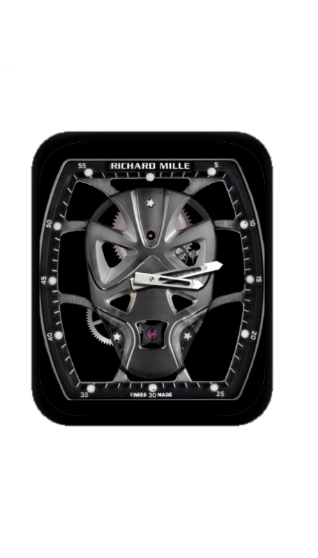 理查德米勒(RICHARD MILLE)镂空机械黑豹指针表盘