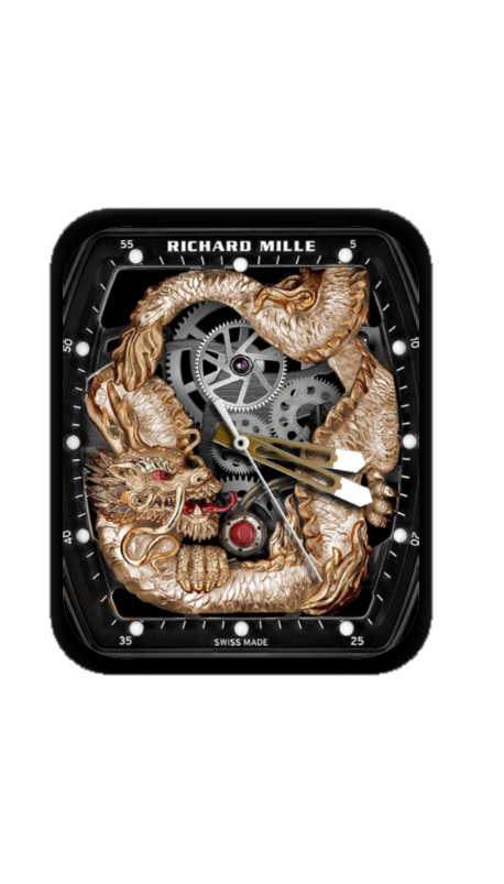 理查德米勒(RICHARD MILLE)镂空机械指针表盘
