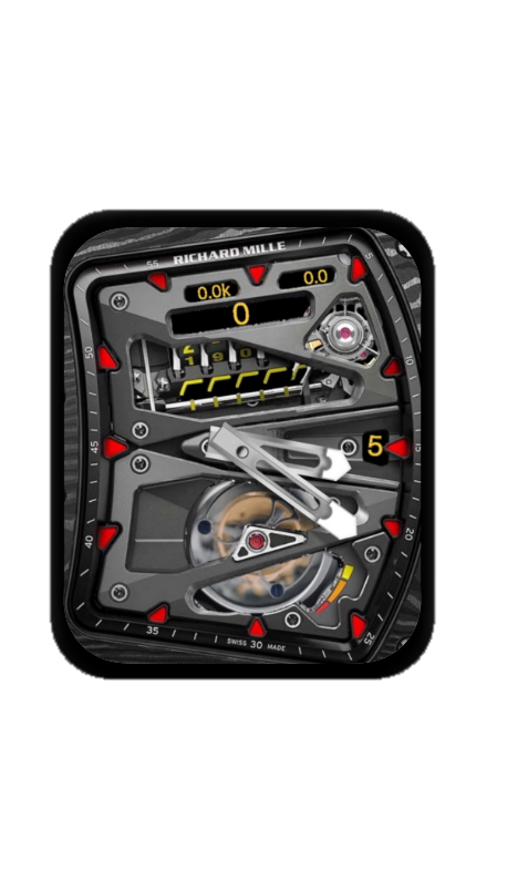 理查德米勒(RICHARD MILLE)镂空机械指针表盘