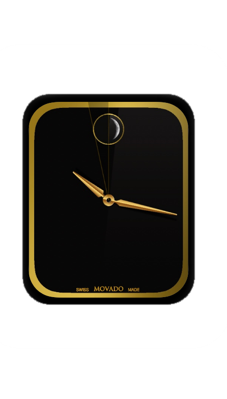 黑色简约指针表盘