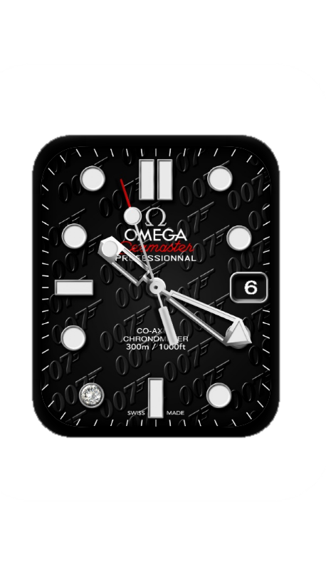 黑色ROLEX劳力士007指针表盘