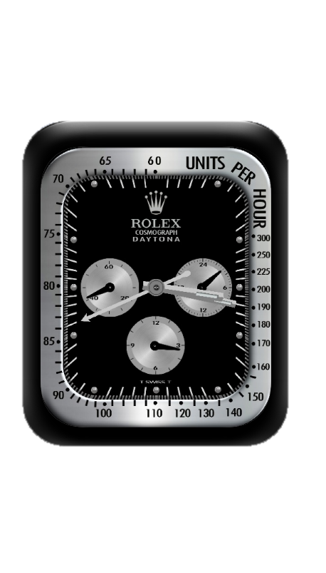 银色边框ROLEX劳力士数字指针表盘