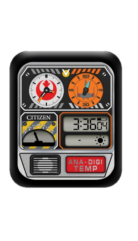 CITIZEN西铁城数字指针表盘