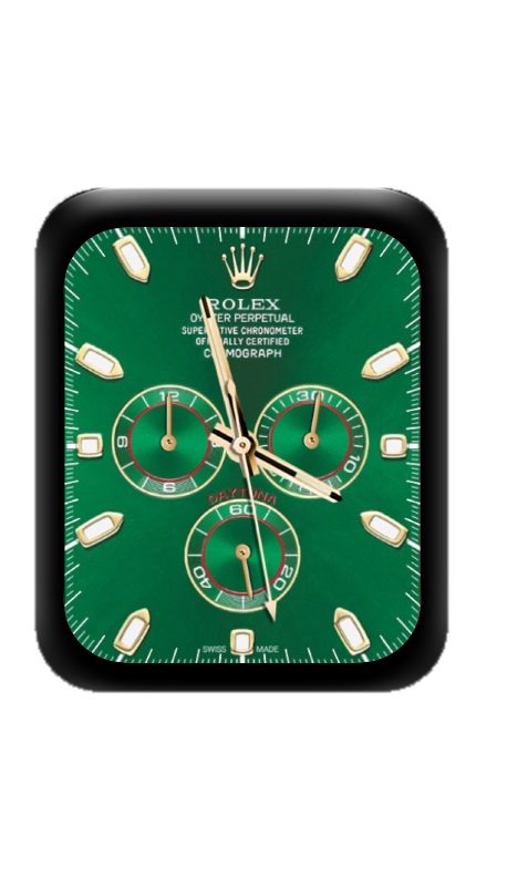 绿色ROLEX劳力士数字指针表盘