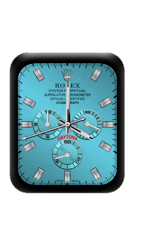 天蓝色ROLEX劳力士数字指针表盘