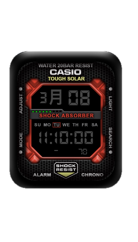 CASIO卡西欧数字表盘