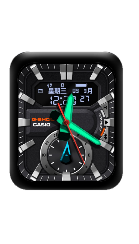 CASIO卡西欧数字表盘