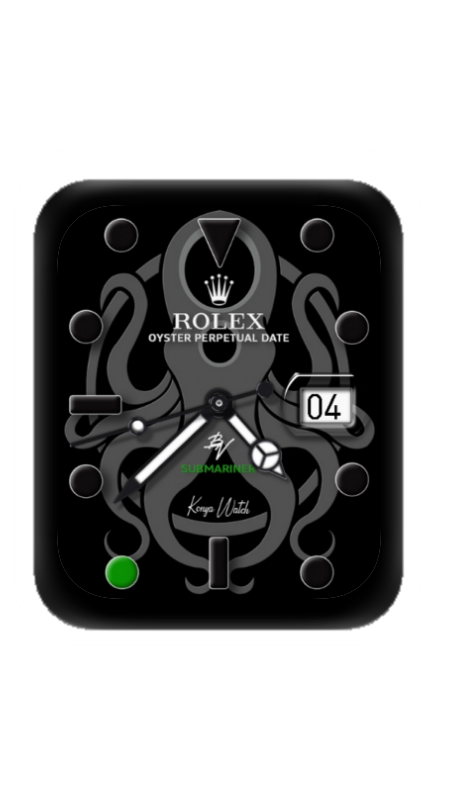 ROLEX劳力士章鱼数字指针黑色表盘