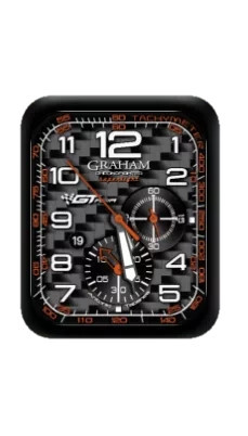 CRAHAM格拉姆数字指针黑色表盘