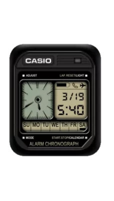 复古CASIO卡西欧数字表盘