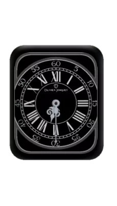 复古Olivier Jonquet数字指针黑色表盘