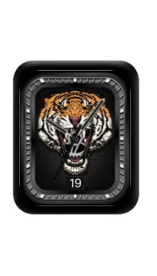 老虎头指针黑色表盘