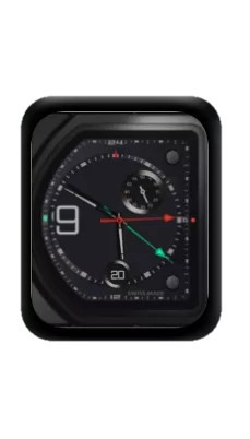 黑色炫酷数字指针表盘