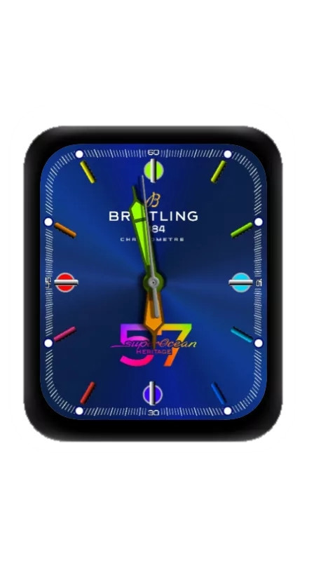 百年灵BREITLING蓝色指针表盘