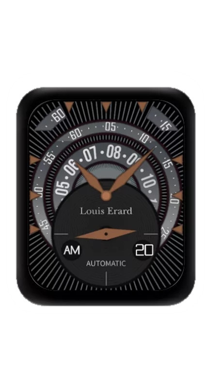 Louis Erard诺时数字指针表盘