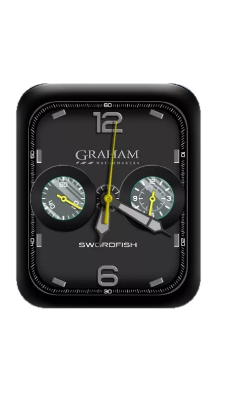 GRAHAM格林汉姆数字指针黑色表盘