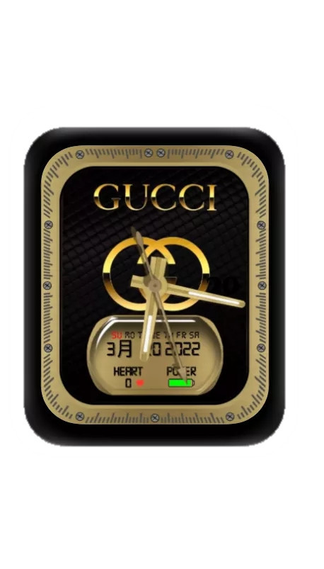 GUCCI古驰数字指针黑色表盘