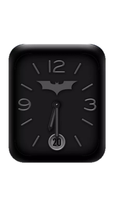 蝙蝠侠黑色数字指针表盘