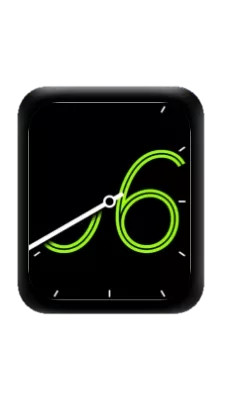 简约数字指针黑色表盘