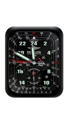 百年灵BREITLING黑色数字指针表盘