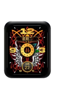 数字几何线条表盘