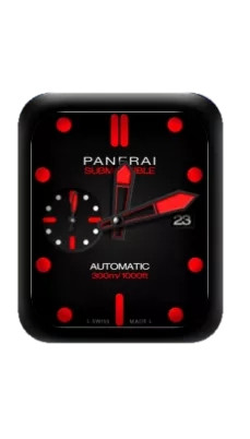 PANERAI沛纳海红褐色指针黑色表盘