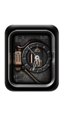 炫酷复古风数字指针表盘