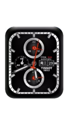 炫酷红色指针数字黑色表盘