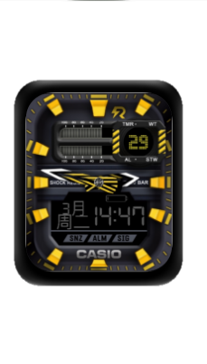 CASIO卡西欧数字指针表盘