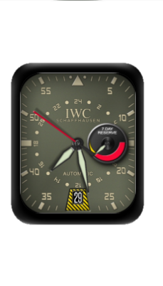 IWC万国数字指针机械表盘