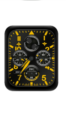 IWC万国数字指针机械表盘