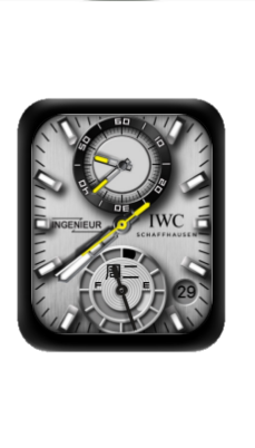 IWC万国数字指针机械表盘