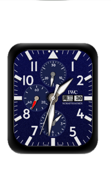 IWC万国数字指针表盘