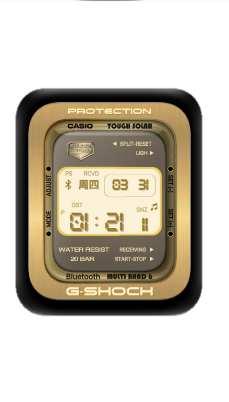 CASIO卡西欧数字指针表盘