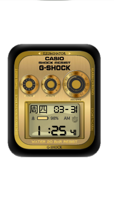 CASIO卡西欧数字指针表盘