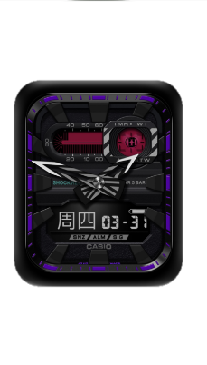 CASIO卡西欧数字指针表盘