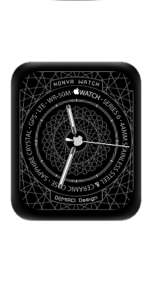 几何线条万花筒指针表盘